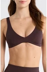NEW! $110 LEFT ON FRIDAY PLUNGE BIKINI TOP COLD BREW SZ M