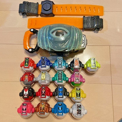 Kamen Rider Ghost DX Ghost Driver Henshin Belt & 17 Eyecon Set Tested BANDAI