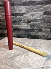 Vintage Japanese Flue Recorder In Red Soprano Z Recorder Case 