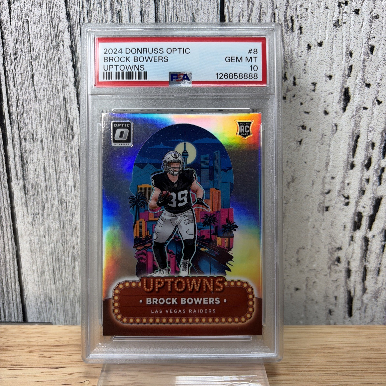 Brock Bowers Panini Donruss Optic Uptowns #8 Base