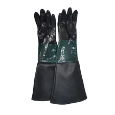 Comfortable Cotton Lined Sandblasting Gloves for Chemicals Resistance Work Glove