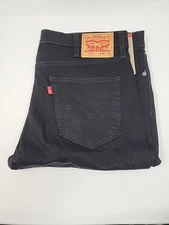 NWT Levi's 511 Men's Slim Fit Stretch Sits Below Waist Jeans, Black, Size 40X32