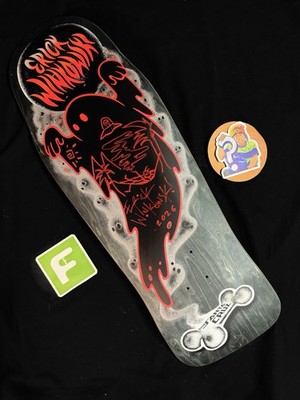 RARE SIGNED Eric Winkowski UFO Beach Doodle Santa Cruz Skateboard