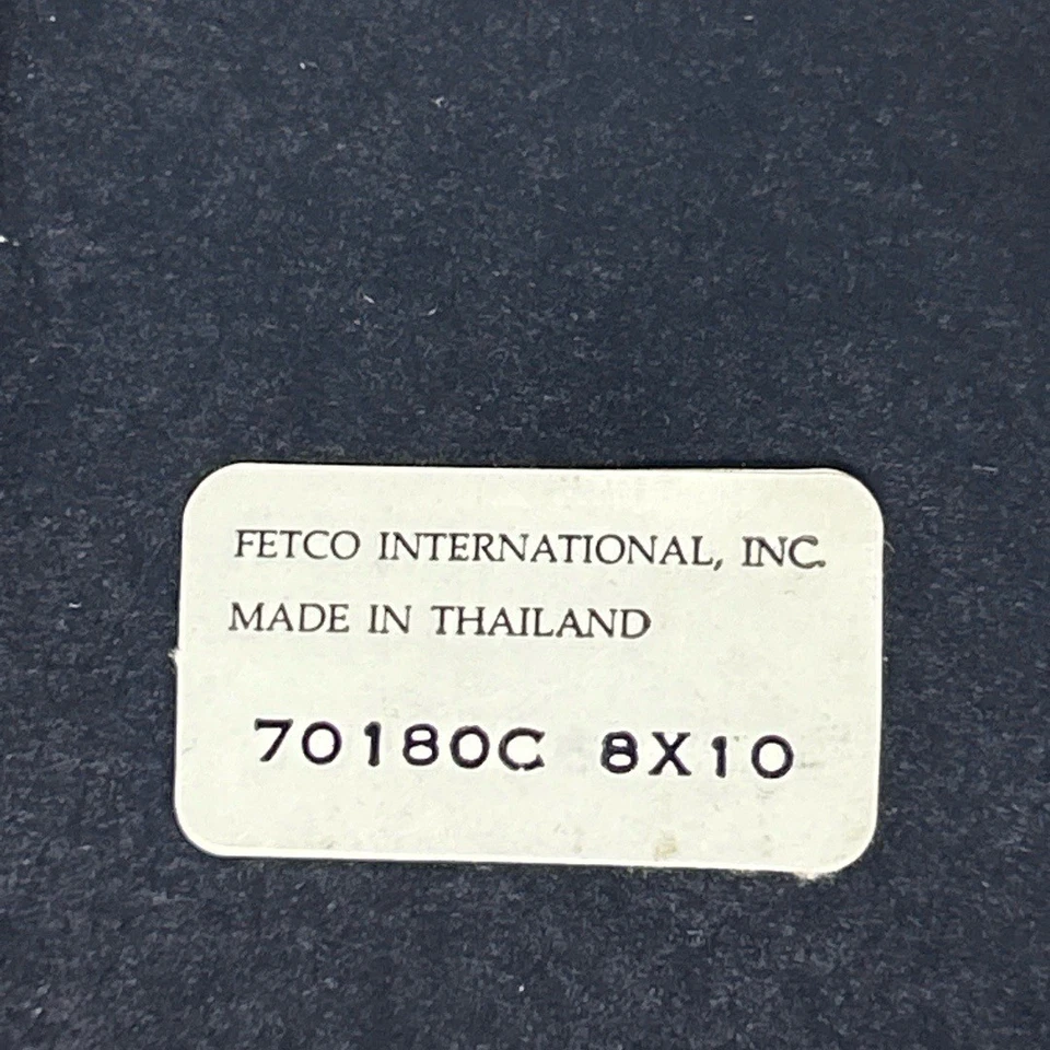 Marco de madera marrón acanalado decoración rústica clásica Fetco International 8x10 Foto 3 de 4