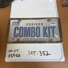 Cruiser Accessories License Plate Frame Combo Kit 60610, NOS Made In The USA