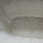 Cookson Ceramic Planter 151 White Leaf Pattern Rectangle Glossy Finish — photo 7