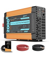 Ampeak 2000W Pure Sine Wave Inverter 12V to 120V, High Voltage Protection