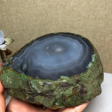 Rare Enhydro moving water active blister semi-precious stone mineral 707g A2094