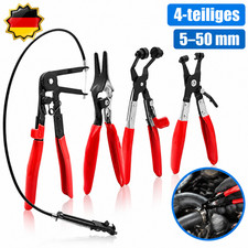 4-tlg. Schlauchklemmenzangen Set Schlauchschellenzange Schellenzange Zange DE