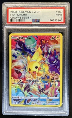 2023 Pokemon SWSH Crown Zenith Pikachu #160/159 PSA 9