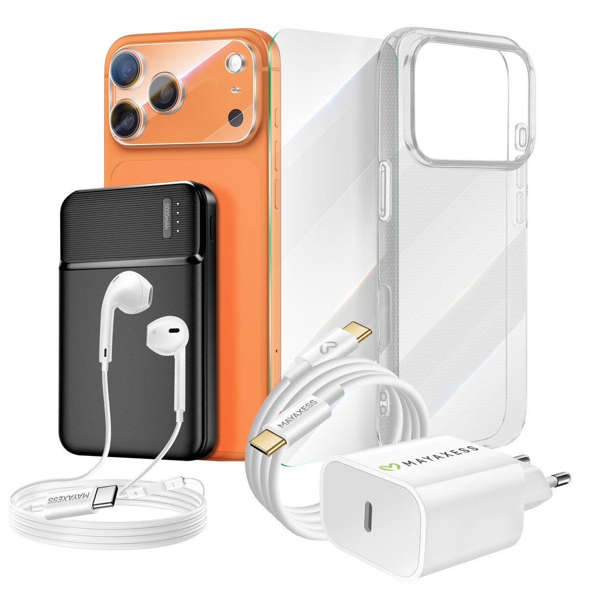 Pack iPhone 17 Pro Max Coque Antichoc et Batterie Magnétique Haute Capacité
