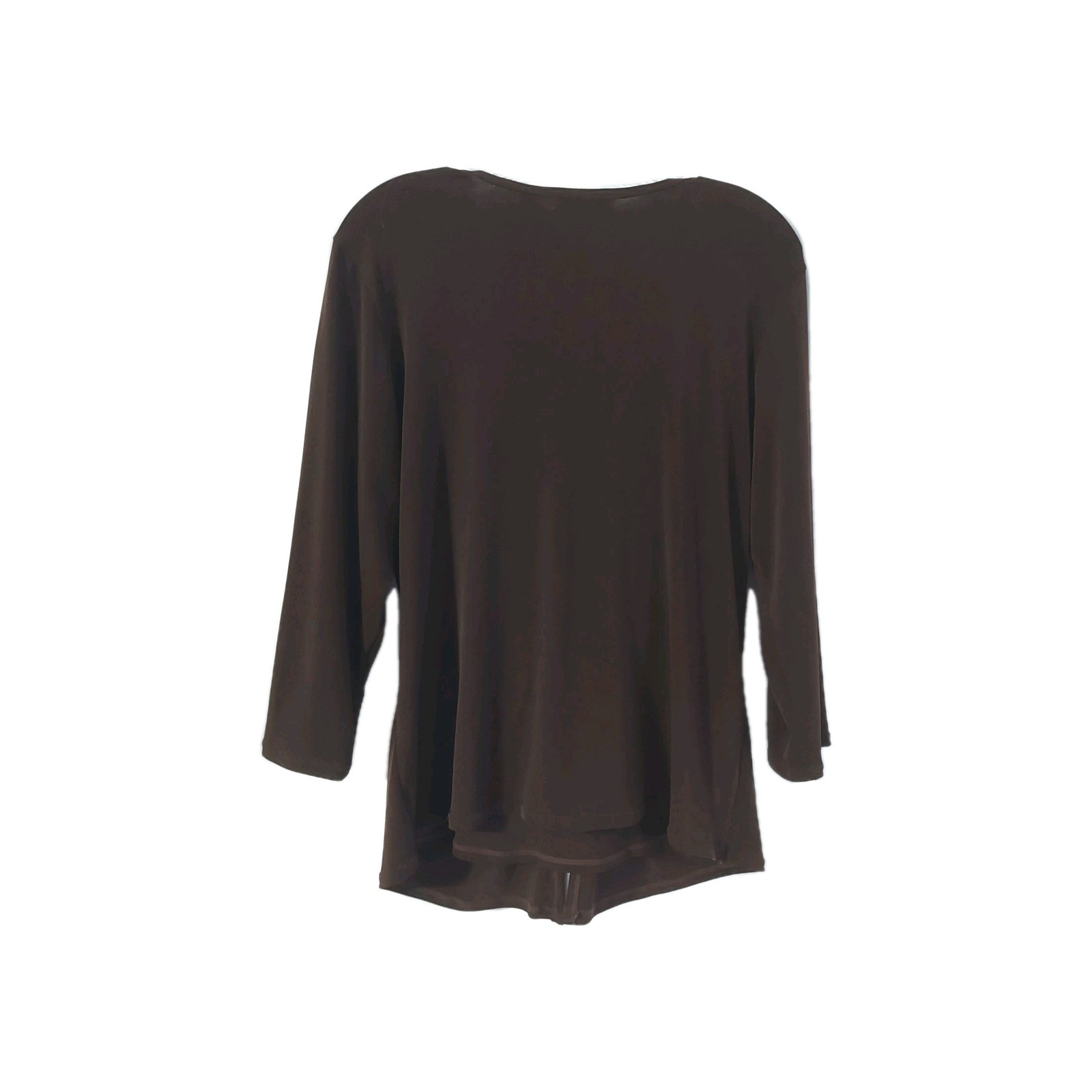 Notations Womens Blouse Size Large Rhinestones Me… - image 2