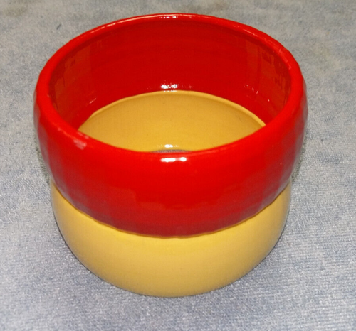 2x Bracelet Yellow & Red 3D PRINTED bracelet for Women and girls Nice gift - Picture 3 of 10