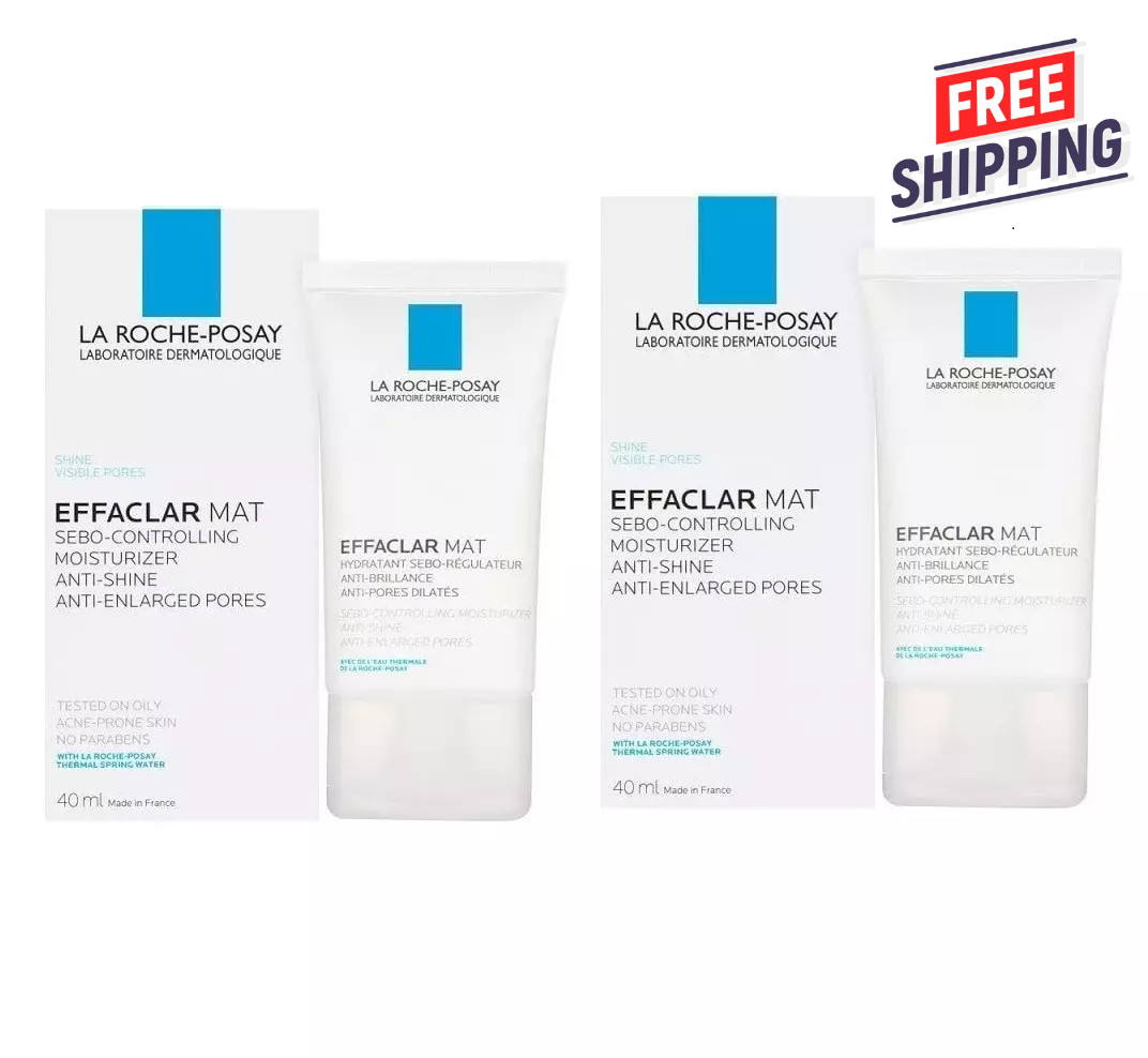 2 Pack La Roche Posay Effaclar Mat Anti Shine 40ml 135oz EXP 082026 10390₽