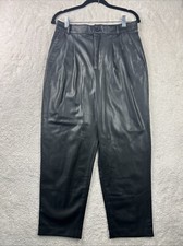 NWT Zara Faux Leather High Waisted Black Skinny Pants Women  s Size Small