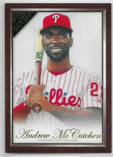 2019 Topps Gallery Wood #83 Andrew McCutchen Philadelphia Phillies