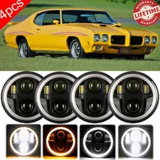 4pcs 5 3/4" 5.75 LED Headlights  HI/LO for Pontiac GTO Grand Prix Firebird