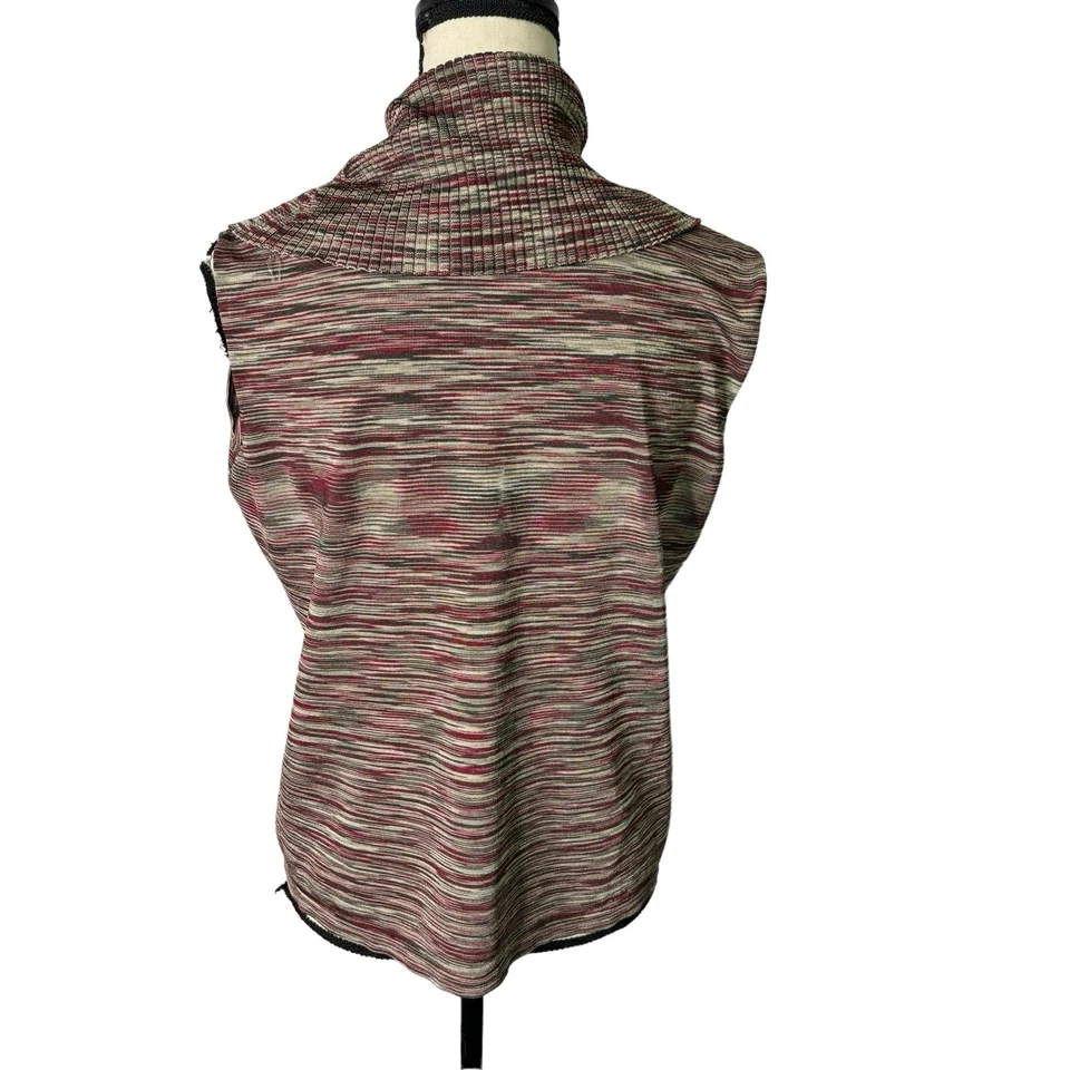 Blusa Jones New York Feminina XL Decote Capuz Sem Mangas Borgonha Mix Top - Imagem 4 de 4