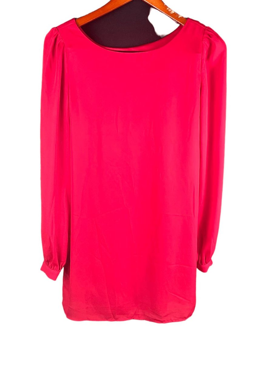 Lulus XS perfect situation red chiffon long sleeve shift dress Christmas holiday | eBay Lulus XS perfect situation red chiffon long sleeve shift dress Christmas holiday | eBay
