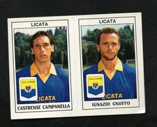 1989/90 Panini Footballers Figure Gnoffo Licata Bell! N,418! New!