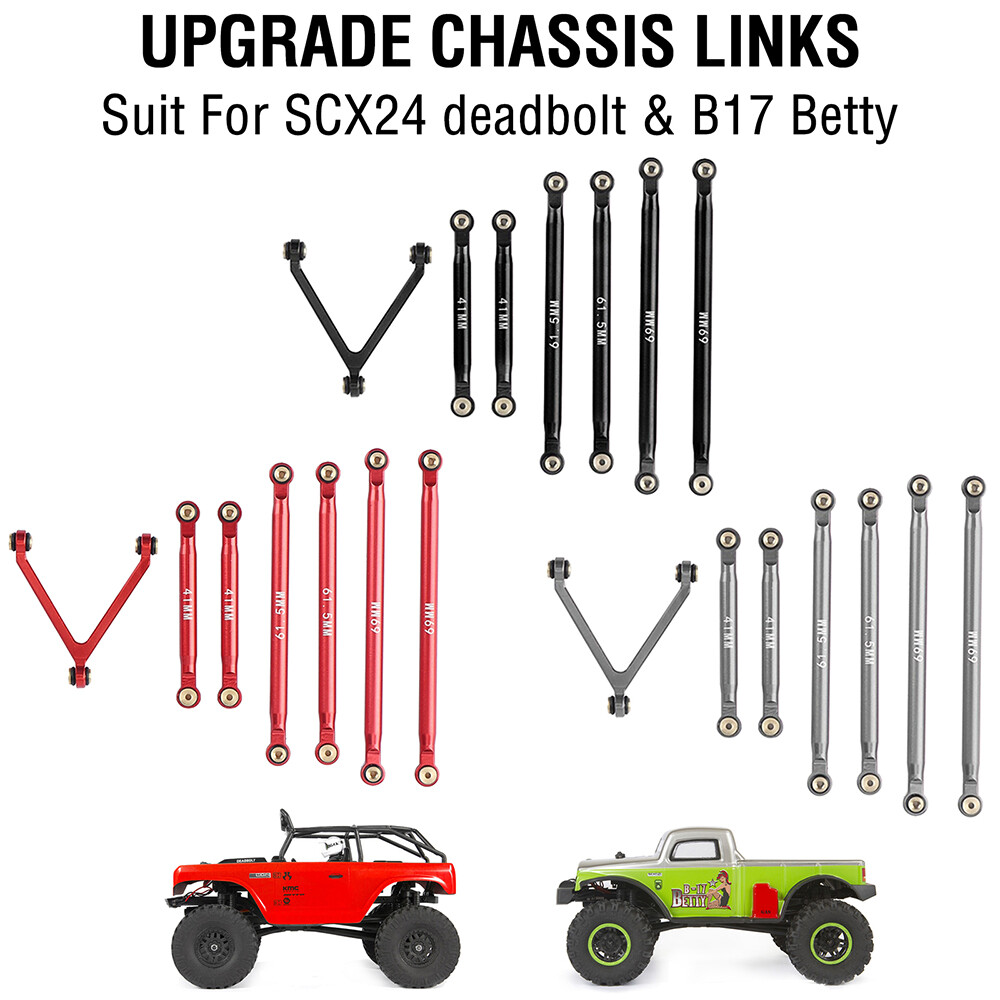 Racing Aluminum Link Set Deadbolt for Axial SCX24 AXI90081