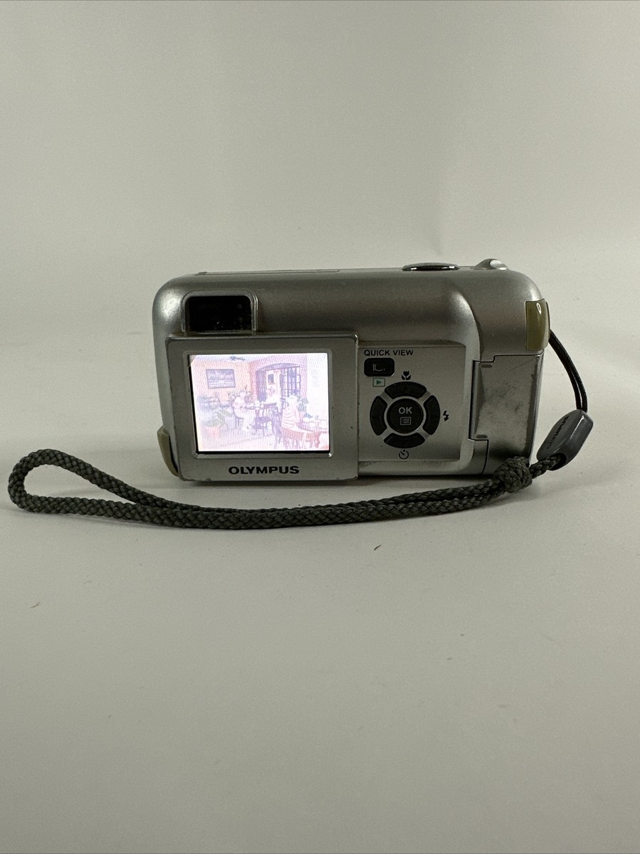 Olympus CAMEDIA D-560 Zoom 3.2MP Digital Camera - Silver 16MB Card