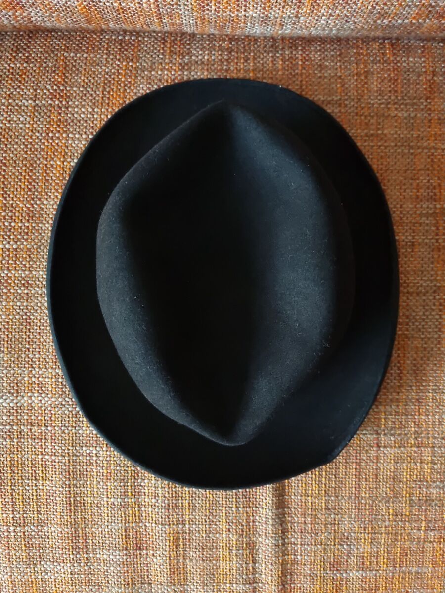 Antique black Borsalino HAT (Grand Prix Paris 1900). Size 4 Antique black Borsalino HAT (Grand Prix Paris 1900). Size 4