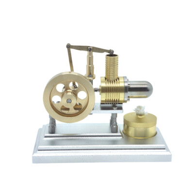 J06H OKMO Mini Horizontal Stirling-Heißluftmotor-Modell Aus Messing & Edelstahl