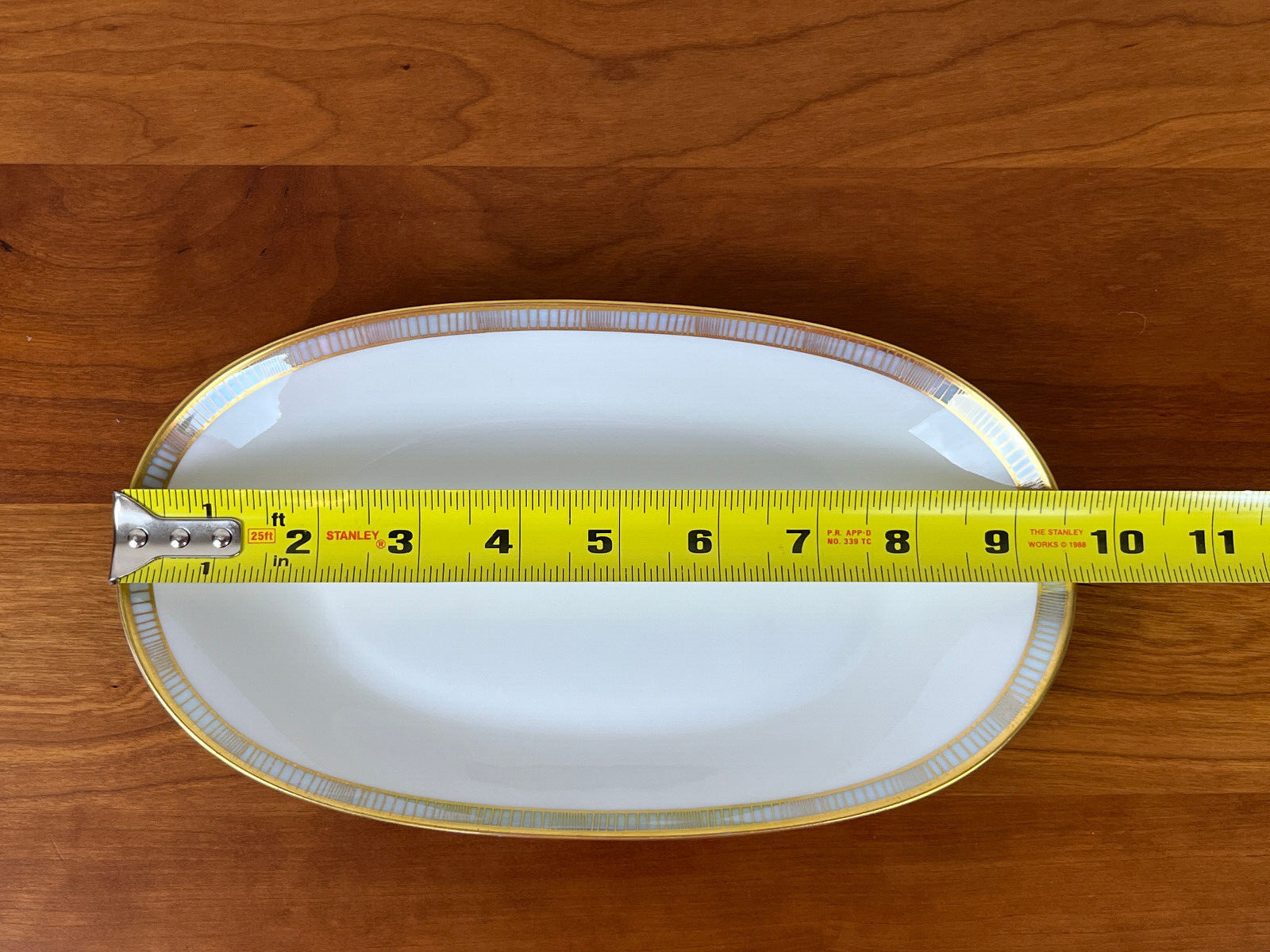 MCM Rosenthal Continental BLUE BAND GOLD LINES 9 ½” Relish Tray: EUC