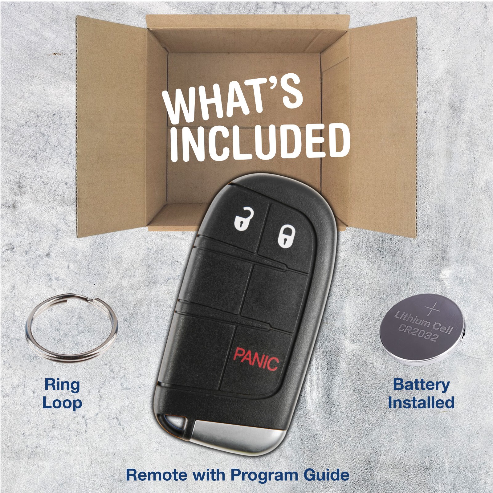 Replacement For Dodge Journey Charger Dart Key M3N40821302 3 Button 2011-2020