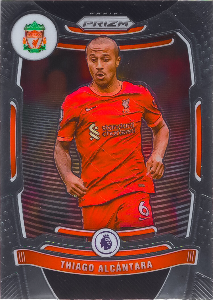 Thiago Alcantara 2021-22 Panini Prizm Premier League Soccer Card 
