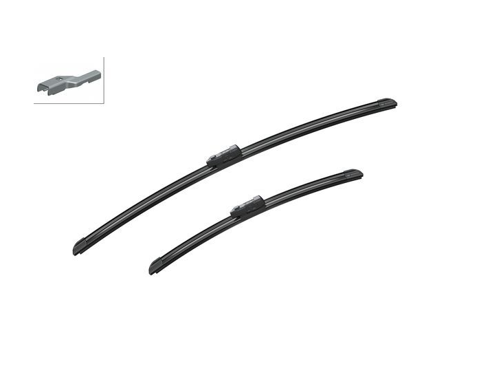 Seat Front Windscreen Wiper Blade Blades Set 2008 Onwards BOSCH
