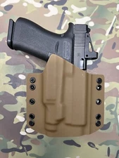 Coyote Tan Kydex Light Bearing Holster for Glock 43X MOS Streamlight TLR-7 sub