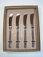 Gourmet Settings Avalon Barcelona 4 Butter Spreader Knives 50 Years Warranty NWB