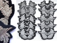 10 Deutsche Mützenabzeichen Aufnäher Luftwaffe + Heer (für Uniform Schirmmütze )