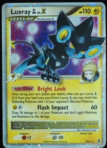 Luxray Lv X 109 111 Rising Rivals Holo Pokemon Card Nm Ebay