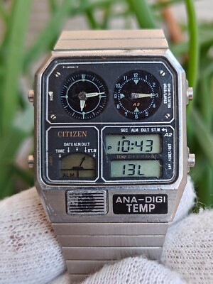 CITIZEN ANA-DIGI TEMP ステンレス時計 Citizen collection Metallic JG2101-51H ANA-DIGI TEMP watches