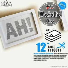 12"x24"Ultra Metallic Adhesive backed Sign Wall Craft Vinyl Choose From 17colors