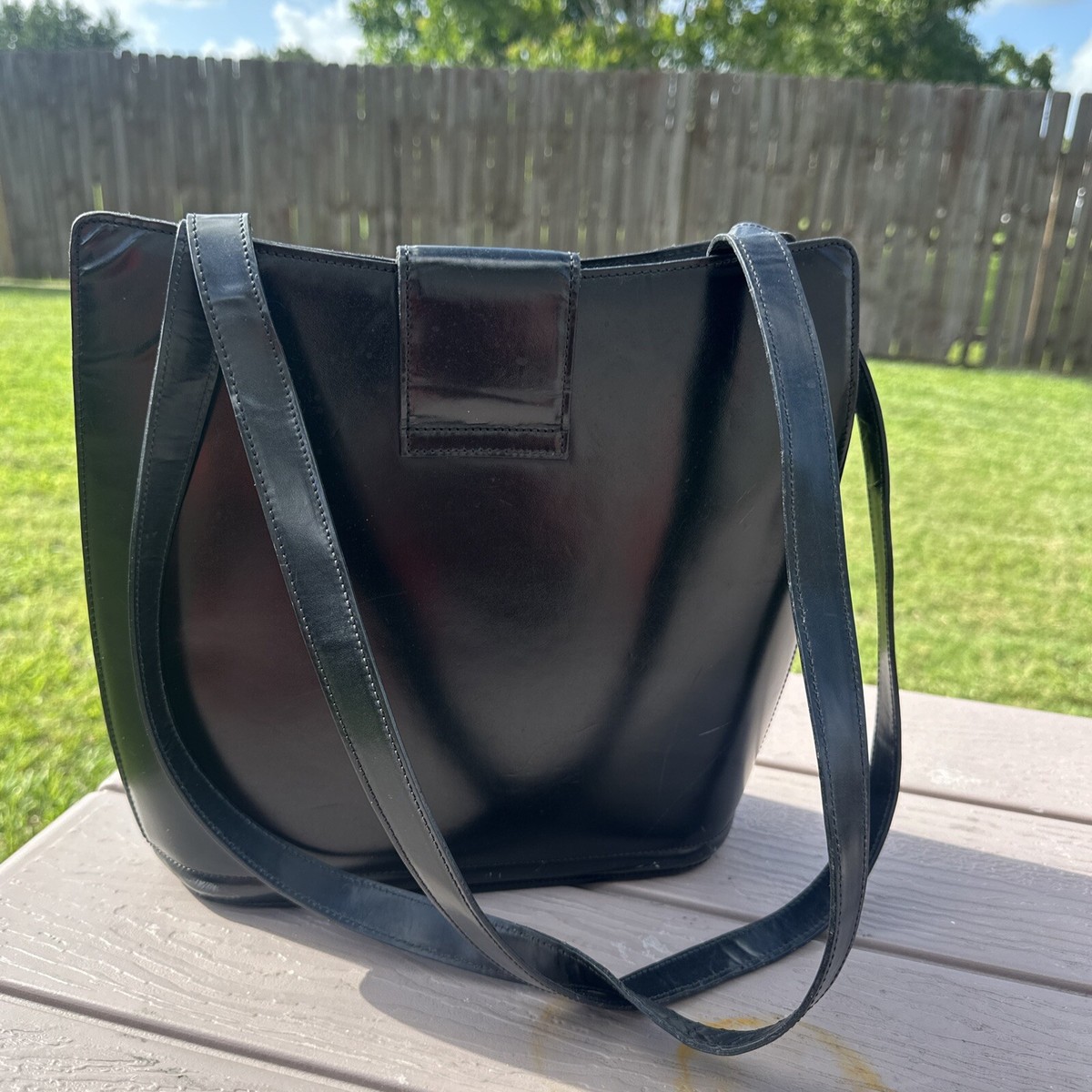 Bally Vintage Leather Classic Shoulder Bag Made In Italy | eBay