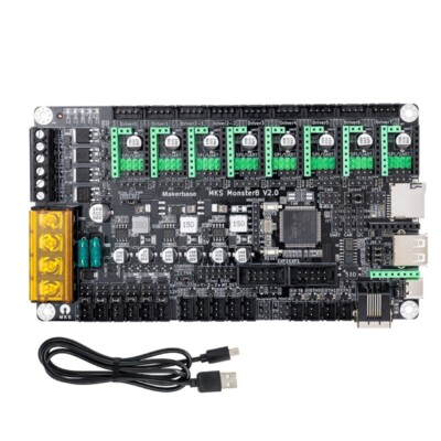 MKS Monster8 32 Bit Controller Mainboard 3D Printer 8 Axis Control Plate