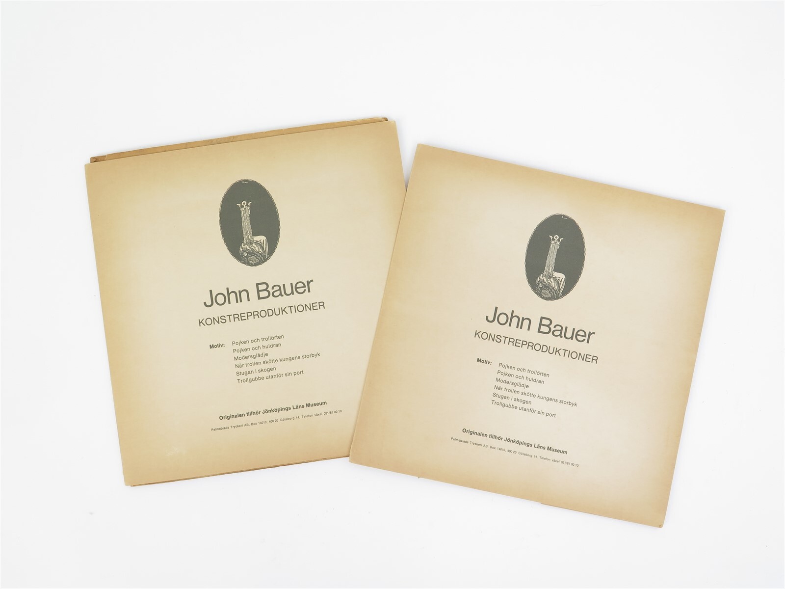 John Bauer (1882-1918) Sweden, Art Productions Set of 8 Prints of Fairy Tales