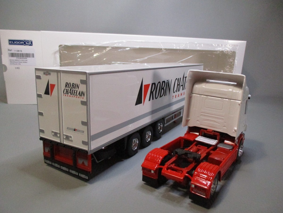 Camion Miniature Eligor 1/43 - Scania R Highline Frigo Robin CHATELAIN (occasion)