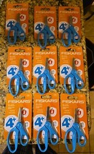 Fiskars 5" Pointed-Tip Scissors for Kids W/ Safety-Edge Blades Lot of 9 Blue 4 