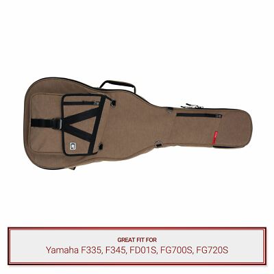 Tan Gator Guitar Case fits Yamaha F335, F345, FD01S, FG700S, or