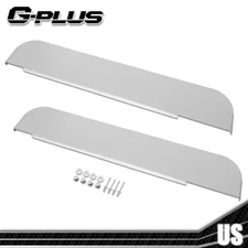 2pcs 5" Chop Top Door Trim For Kenworth T600 T660 T800 W900 Stainless Steel