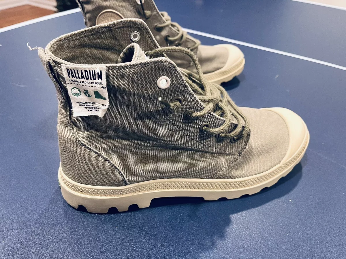 PALLADIUM Earth Collection Green And Beige Ankle Boots Men s 9.5