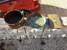 Set Tirolese antico dipinti a mano