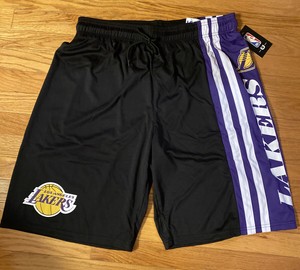 Nwt Lebron James Los Angeles Lakers Mens Basketball Shorts Black Size Large L Ebay