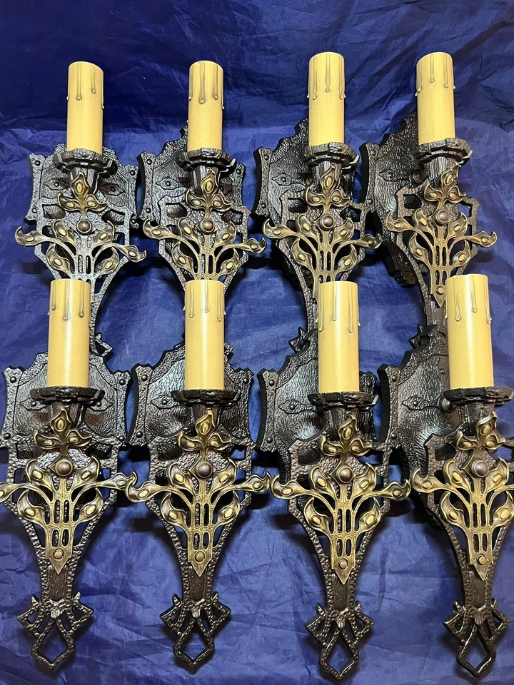 Набор из восьми качественных антикварных меркелей декоративно-прикладного искусства готический лот 19F - Изображение 2 из 4