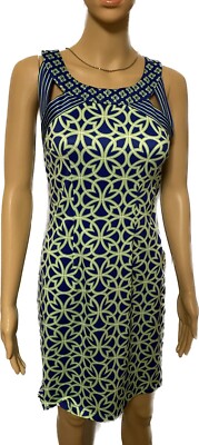 GRETCHEN SCOTT Women's Dress Isosceles Biltmore Sleeveless Blue